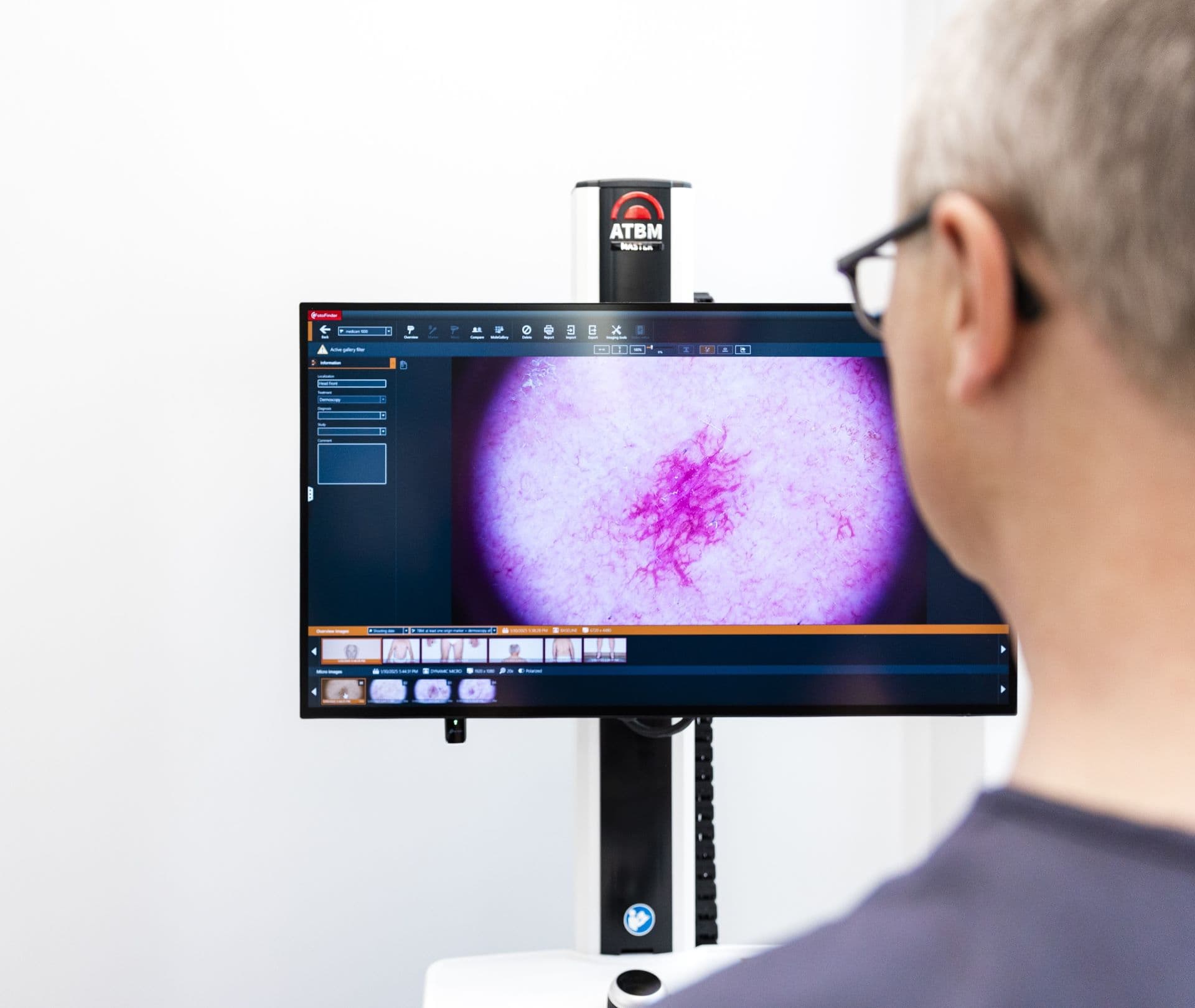 Skin check clinic background